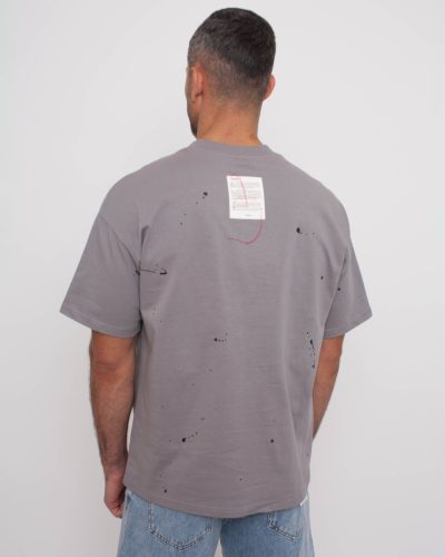 Cherry Szürke Boxy Póló - Méret: XL