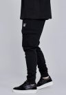 Siksilk Black Essentials Cargo Joggers - Méret: M