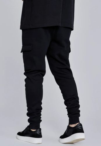 Siksilk Black Essentials Cargo Joggers - Méret: XXL