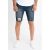Blue Painted Skinny Short - szaggatott rövidnadrág - Méret: 36
