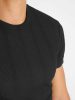 Knitted Black Slim Tee - fekete póló - Méret: M
