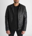 Triumph Black Racer Jacket - fekete motoros dzseki - Méret: L