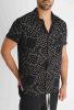 Bandana Shirt - fekete mintás ing - Méret: S 