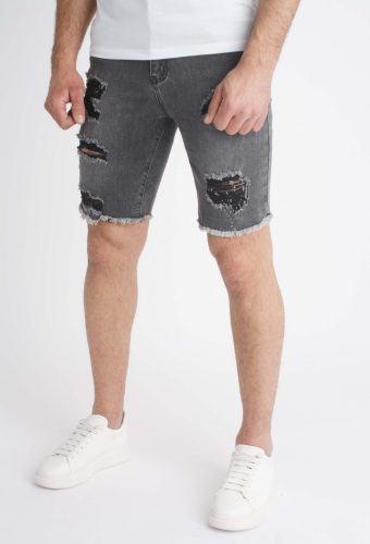 Destroyed Grey Short