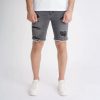 Destroyed Grey Short - szaggatott rövidnadrág - Méret: 30