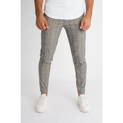 Grid Grey Pants - kockás szövetnadrág - Méret: M