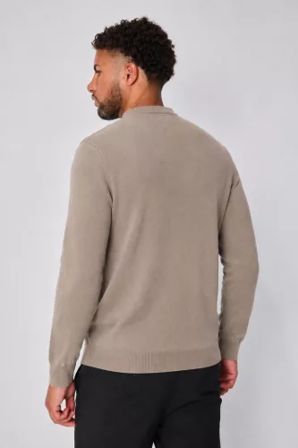 Texture Taupe Pulóver