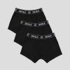 Siksilk Black 3 Pack Boxer Short - fekete alsónadrág - Méret: XS