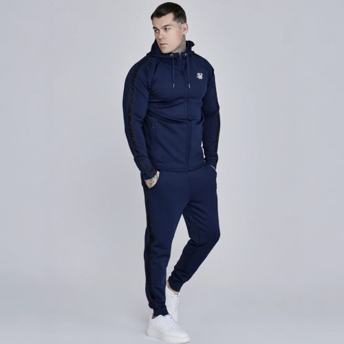 Siksilk Navy Hoodie and Joggers Set