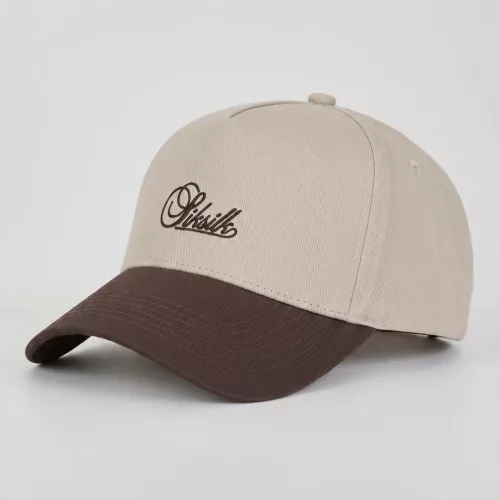 Siksilk Beige and Brown Core Cotton Cap