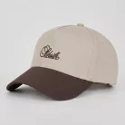 Siksilk Beige and Brown Core Cotton Cap - Méret: One Size