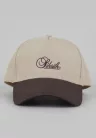 Siksilk Beige and Brown Core Cotton Cap - Méret: One Size