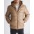 Faux Leather Puffer Jacket