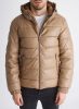 Faux Leather Puffer Jacket - pufi télikabát - Méret: XL