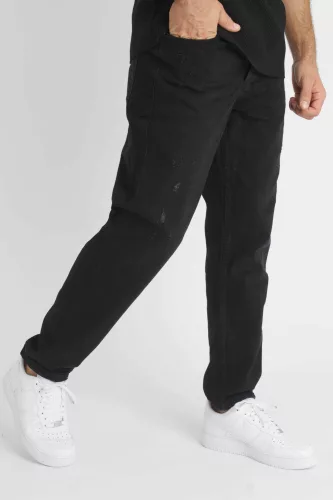 Black Loose Jeans - fekete bő farmernadrág - Méret: 38