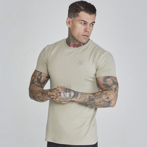 Siksilk Grey Muscle Fit T-Shirt