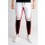 White/Black/Red Zip Jogger - melegítőnadrág - Méret: XL