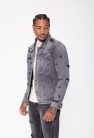 Graphite Slim Fit Denim Jacket - szürke farmerkabát - Méret: L