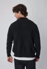 Zip Knit Pulóver - Méret: L