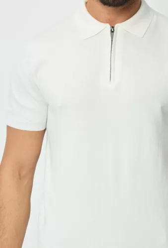 Zip Galléros Póló - Méret: XXL
