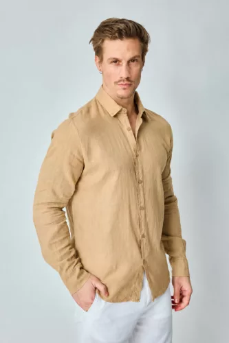 Linen Barna Ing - Méret: M