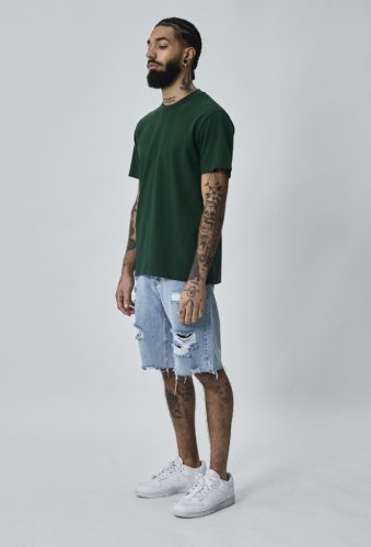 Basic Zöld Regular Póló - Méret: XXL