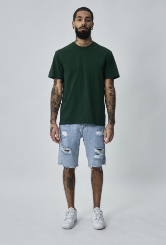 Basic Zöld Regular Póló - Méret: XXL