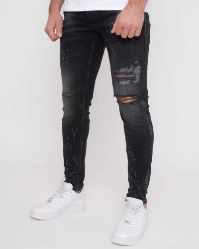 Splatter Slim Farmernadrág - Méret: 36