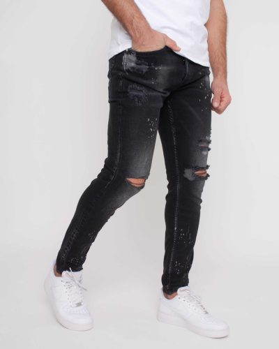 Splatter Slim Farmernadrág - Méret: 36