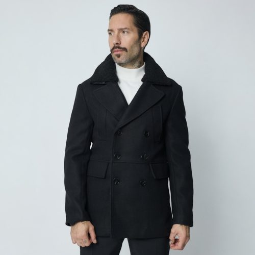 Shelby Fekete Szövetkabát - Méret: S 