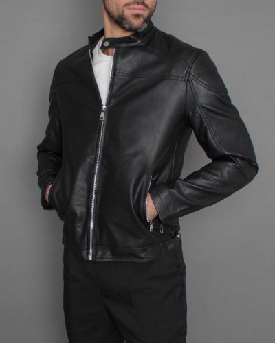 Panther Fekete Bőrdzseki - Méret: L