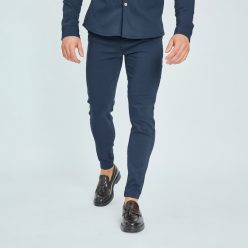 Navy Slim Szövetnadrág