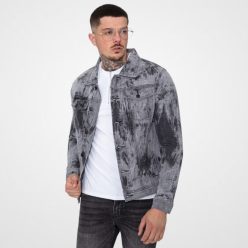 Splashed Slim Denim Jacket