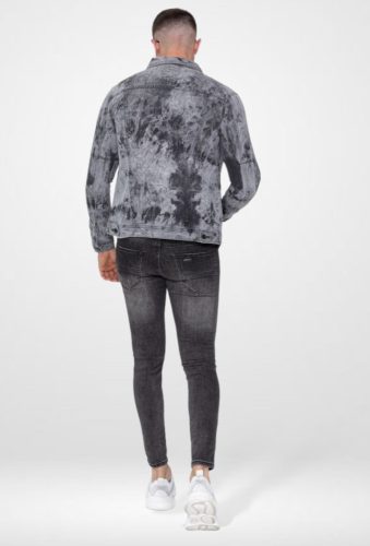 Splashed Slim Denim Jacket