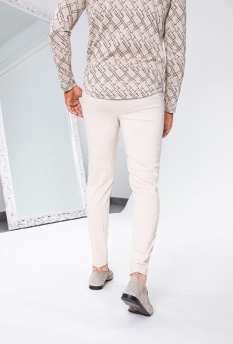 Beige Slim Szövetnadrág - Méret: XL