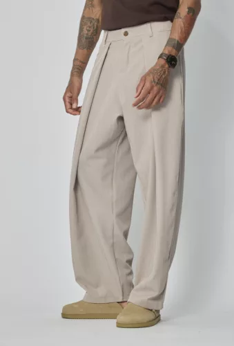 Pleat Baggy Chino