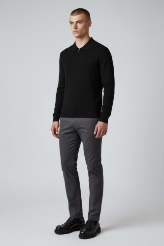 Crown Galléros Longsleeve - Méret: M