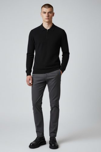 Crown Galléros Longsleeve - Méret: XXL