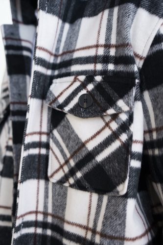 Plaid Kapucnis Ingkabát - Méret: M