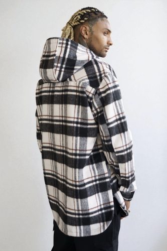 Plaid Kapucnis Ingkabát - Méret: XL