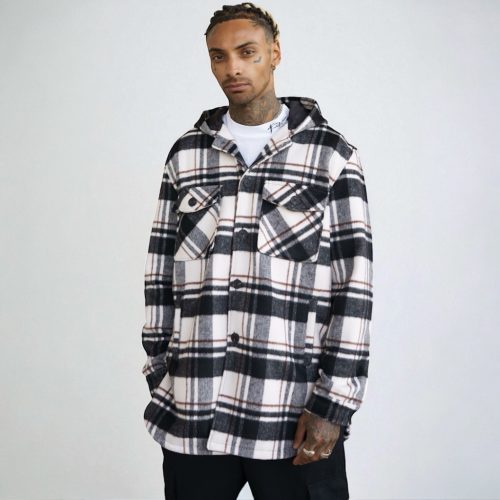 Plaid Kapucnis Ingkabát - Méret: XXL
