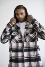 Plaid Kapucnis Ingkabát - Méret: XXL