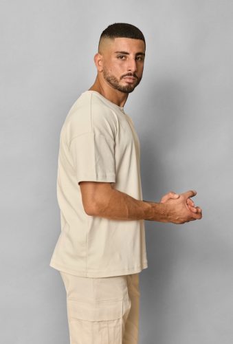 Basic Beige Oversized Tee