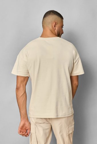 Basic Beige Oversized Tee